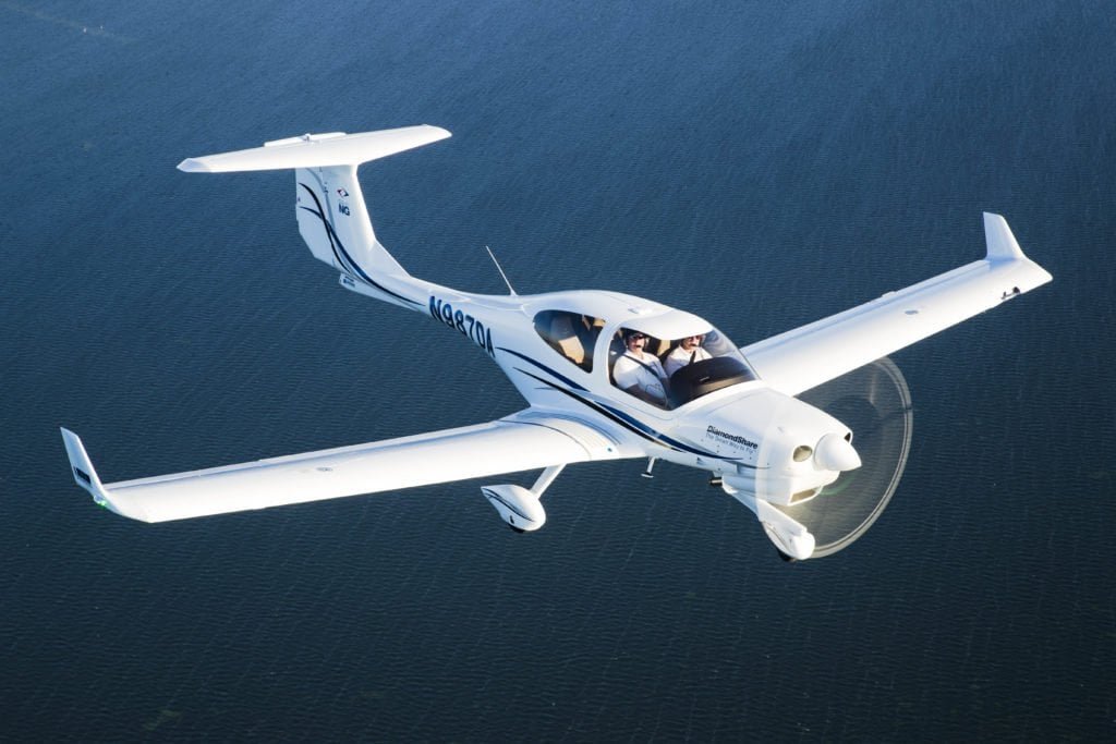 Diamond DA40 NG in de lucht